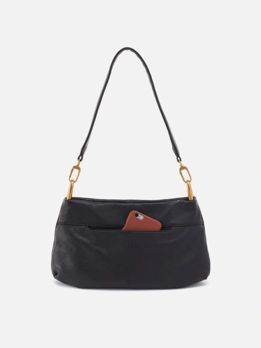 Hobo Black Leather Advanced Shoulder Crossbody Bag - Picture 10 of 10